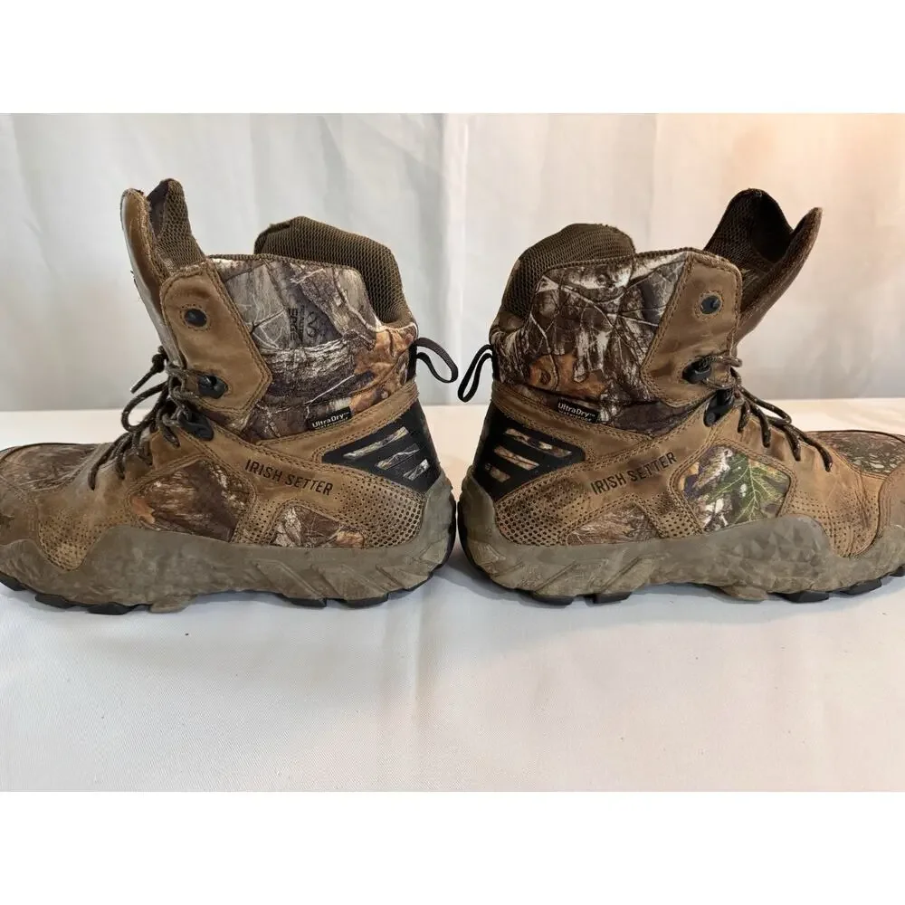 Irish Setter Vaprtrek 2831 Mens Hunting Boots Camo Waterproof 11 Realtree Edge